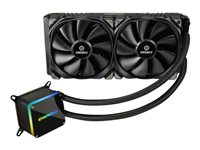 Enermax LiqTech II 280 - Système de refroidissement liquide de processeur - (pour : LGA1156, AM2, AM2+, LGA1366, AM3, LGA1155, AM3+, LGA2011, FM1, FM2, LGA1150, FM2+, LGA2011-3, LGA1151, AM4, LGA2066) - cuivre - 140 mm - noir ELC-LTTO280-TBP