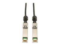 Tripp Lite 7M SFP+ 10Gbase-CU Twinax Passive Copper Cable SFP-H10GB-CU7M Compatible Black 23ft 23' - Câble à attache directe - SFP+ (M) pour SFP+ (M) - 7 m - twinaxial - noir N280-07M-BK