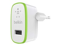 Belkin BOOST UP Home Charger - Adaptateur secteur - 12 Watt - 2.4 A (USB) - blanc F8J040VFWHT