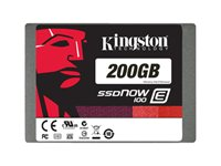 Kingston SSDNow E100 - Disque SSD - chiffré - 200 Go - interne - 2.5" - SATA 6Gb/s - Self-Encrypting Drive (SED) SE100S37/200G