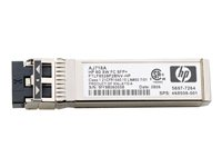 HPE Short Range - Module transmetteur SFP+ - Fibre Channel 8 Gb - pour HPE SN6720C 64, SN8500C/SN8700C 48, SN8700C 64; StoreFabric SN6610, SN6620C 24 AJ906A