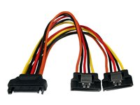 StarTech.com Câble répartiteur en Y d'alimentation SATA vers 2x SATA avec verrouillage - 15 cm - Câble doubleur alimentation SATA - Répartiteur d'alimentation - alimentation SATA (M) pour alimentation SATA (F) - 15.24 cm - verrouillé - pour P/N: HSB13SATSASB, HSB1SATSASBA, HSB1SATSASVA, HSB225S3R, HSB43SATSASB, SATSASBP425 PYO2LSATA