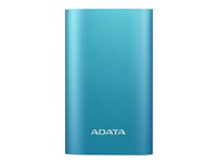 ADATA A10050QC - Banque d'alimentation - 10500 mAh - Quick Charge 3.0 - 2 connecteurs de sortie (USB, USB-C) - bleu AA10050QC-USBC-5V-CBL