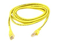 Belkin - Cordon de raccordement - RJ-45 (M) pour RJ-45 (M) - 15 m - CAT 5e - Moulé, Sans crochet - jaune - pour Omniview SMB 1x16, SMB 1x8; OmniView SMB CAT5 KVM Switch A3L791B15M-YLWS