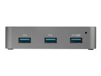 StarTech.com Hub USB Type-C à 4 ports - 10 Gbps - Multiprise avec 4 ports USB-A - Adaptateur d'alimentation inclu (HB31C4AS) - Concentrateur (hub) - 4 x USB 3.1 Gen 2 - de bureau - CA 110/240 V - pour P/N: PEXUSB321C HB31C4AS