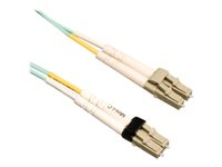 Tripp Lite 5M 10Gb Duplex Multimode 50/125 OM3 LSZH Fiber Optic Patch Cable LC/LC Aqua 16' 16ft 5 Meter - Cordon de raccordement - multi-mode mini-LC (M) pour LC multi-mode (M) - 5 m - fibre optique - duplex - 50 / 125 microns - OM3 - turquoise N836-05M