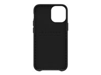 LifeProof WAKE - Coque de protection pour téléphone portable - plastique recyclé d'origine marine - noir - ultra mince avec un motif de vagues doux - pour Apple iPhone 12 mini 77-65398