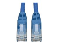 Tripp Lite 30ft Cat6 Gigabit Snagless Molded Patch Cable RJ45 M/M Blue 30' - Cordon de raccordement - RJ-45 (M) pour RJ-45 (M) - 9.14 m - UTP - CAT 6 - moulé, sans crochet, bloqué - bleu N201-030-BL